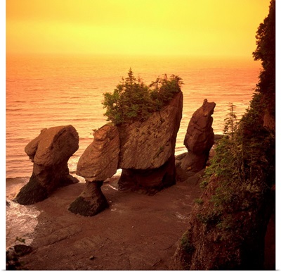 Canada, New Brunswick, Bay of Fundy, the Hopewell Rocks