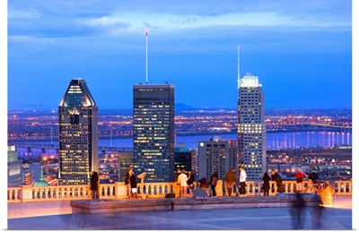 Canada, Quebec, Montreal, Skyline from Mount Royal