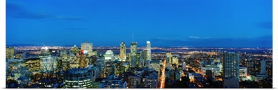 Canada, Quebec, Montreal, Skyline from Mount Royal
