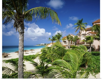 Caribbean, Anguilla, Mead's Bay, Francipani Beach Club and Malliouhana Hotel