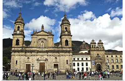 Colombia, Bogota, Bolivar Square, Cathedral of Bogota