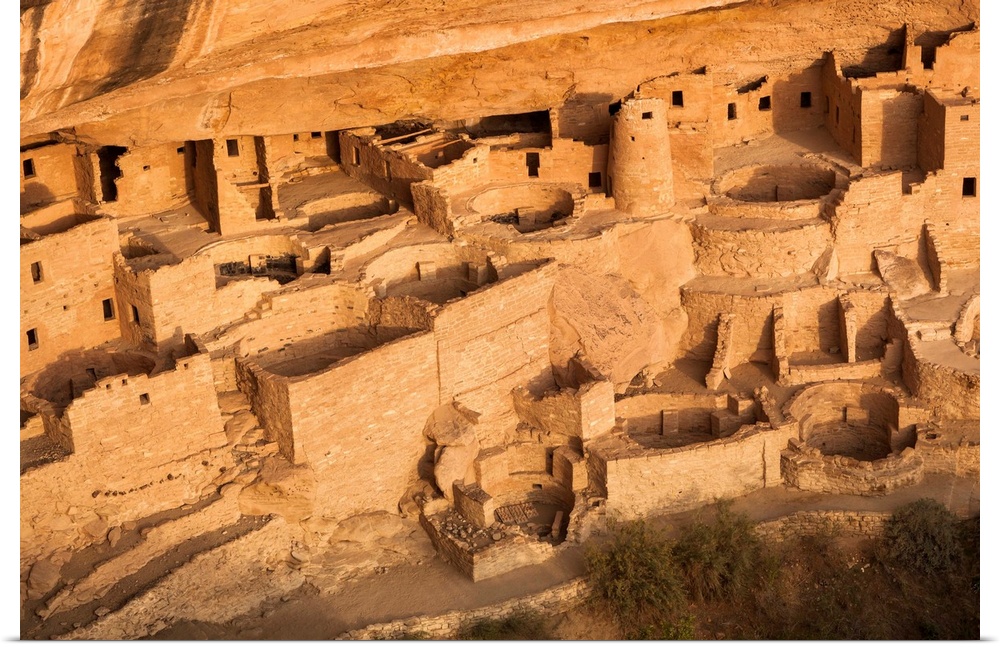 USA, Colorado, Mesa Verde National Park, Cliff Palace, Anasazi Indian Ruin.