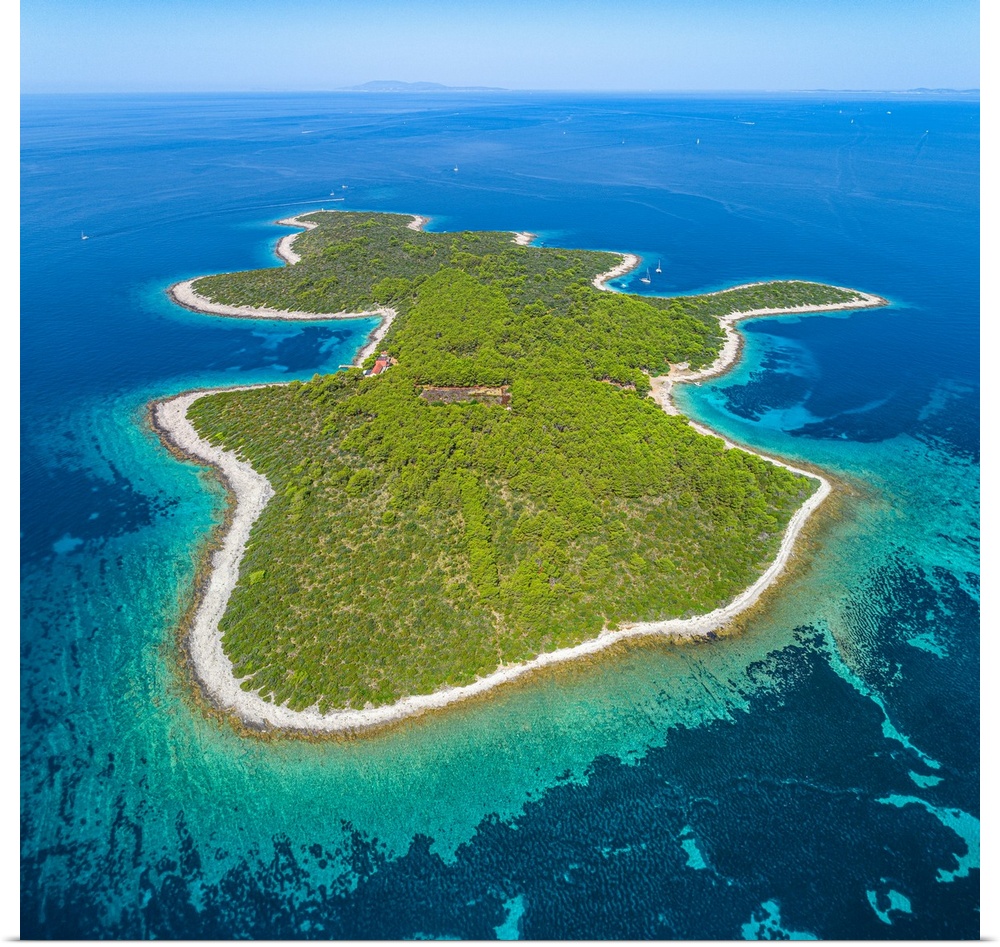 Croatia, Dalmatia, Korcula island, Vela Luka, Balkans, Proizd, an island located at short distance from Vela Luka.