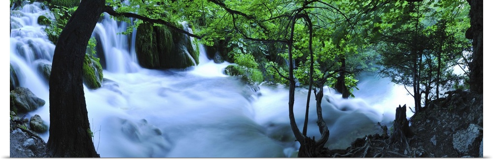 Croatia, Dalmatia, Mediterranean area, Plitvice lakes National Park, Slap Milke Trnine waterfall