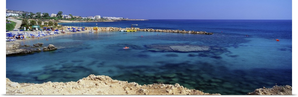 Cyprus, Ammochostos, Protaras, view of the beach