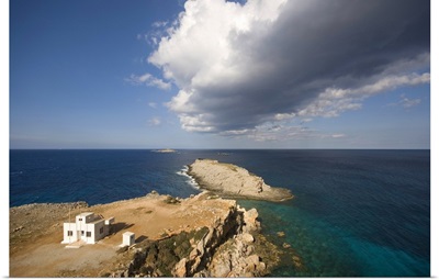 Cyprus, Northern Cyprus, Kirpasa, View of Cape Zafer, point of the Karpas peninsula