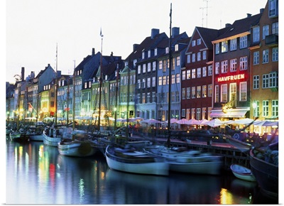 Denmark, Copenhagen, Nihavn Harbor