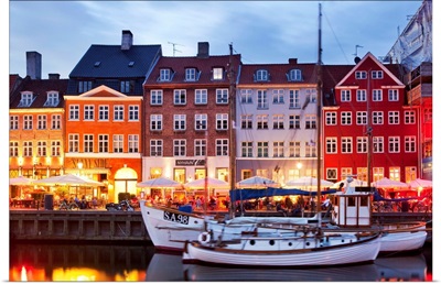 Denmark, Copenhagen, Scandinavia, Nyhavn, Old Ships On Nyhavn