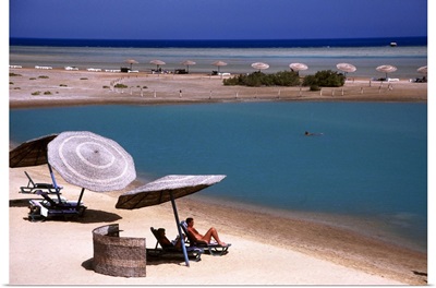 Egypt, Red Sea, El Gouna, beach