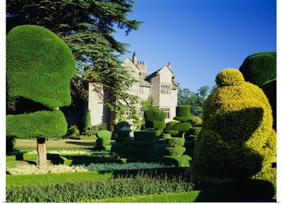 England, Cumbria, Levens Hall Topiary Gardens, the famous gardens near Kendal town