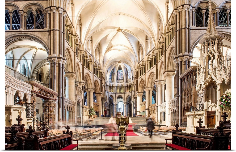 UK, England, Kent, Canterbury, Canterbury Cathedral, Interior.