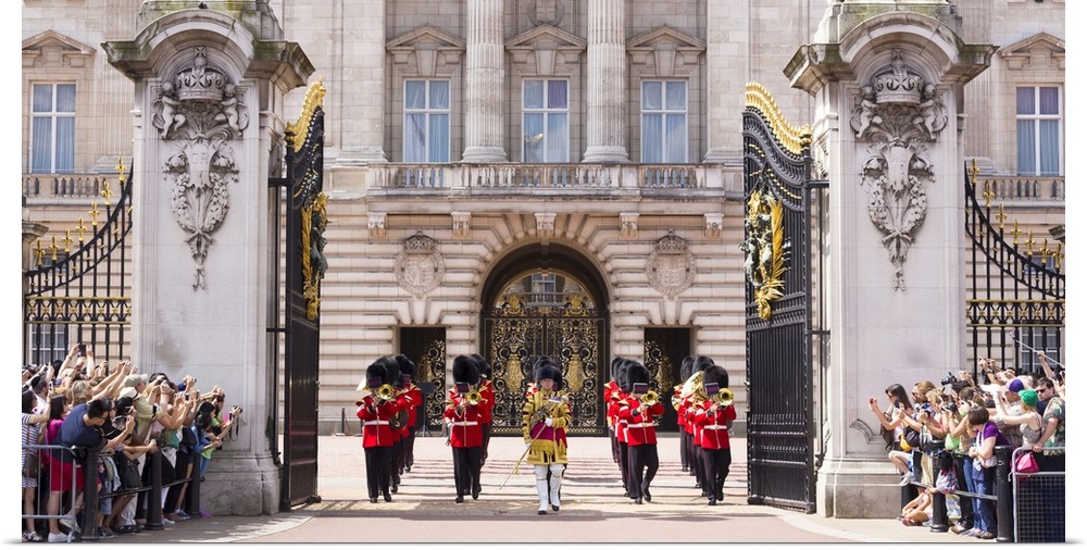 UK, England, Great Britain, London, City of Westminster, Buckingham Palace, Changing of the Guard Ceremony.