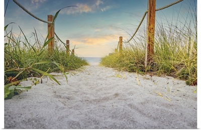 Florida, South Florida, Delray Beach, Pathway Leading Toward Beach