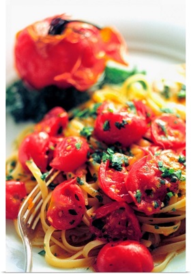 Food, Spaghetti with fresh tomato sauce