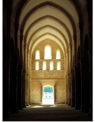 France, Bourgogne, Fontenay, abbey, nave