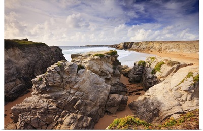 France, Brittany, Quiberon, Coastal landscape