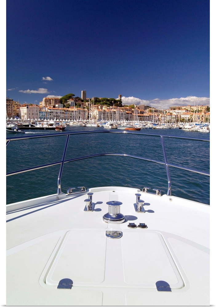 France, Cannes, View towards the harbor