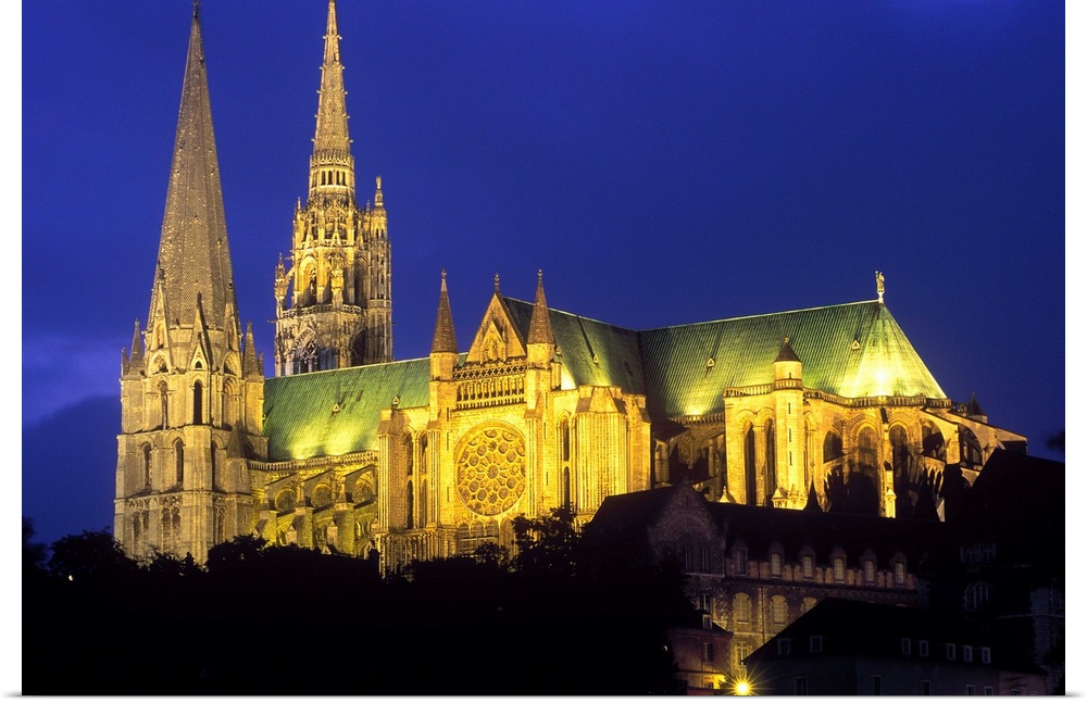 France, Centre, Chartres, The Cathedral of Notre Dame