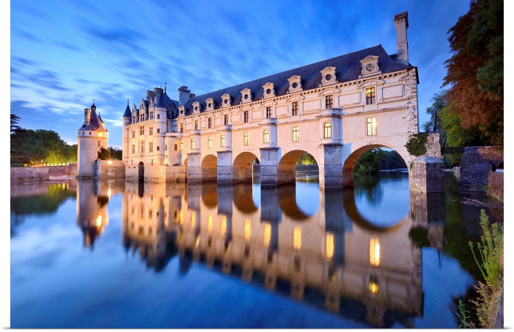 France, Centre, Loire Valley, Indre-et-Loire, Chenonceaux, Chenonceau Castle.