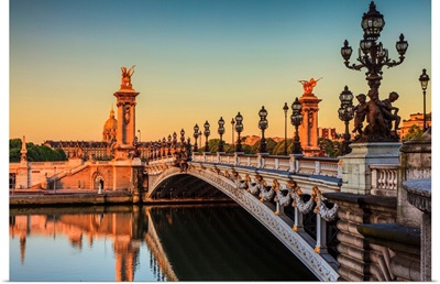 France, Ile-De-France, Seine, Paris, Eiffel Tower, Invalides, Alexander III Bridge