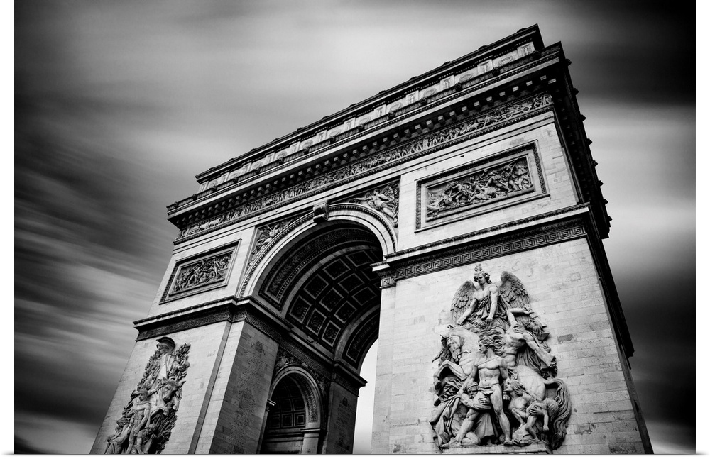 France, Paris, Arc de Triomphe, Triumphal arch.