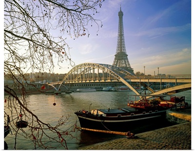 France, Paris, Eiffel Tower and the Seine River