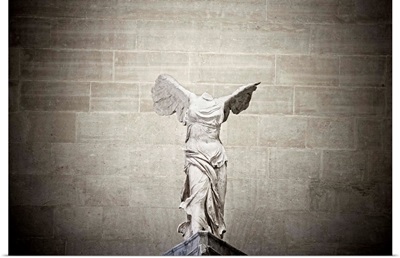 France, Paris, The Louvre, The Winged Victory Of Samothrace Or Nike Of Samothrace
