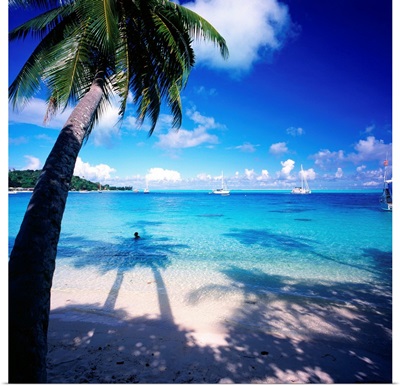 French Polynesia, Bora Bora, Rofau Bay, beach