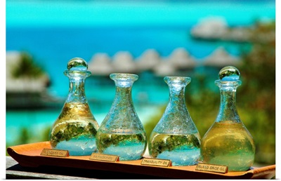 French Polynesia, Society Islands, Bora Bora, Bora Bora Nui Resort and Spa, oils
