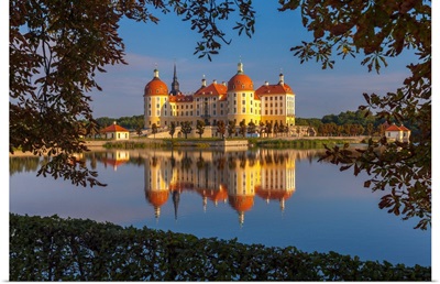 Germany, Saxony, Moritzburg, Moritzburg Castle, Near Dresden, Morning