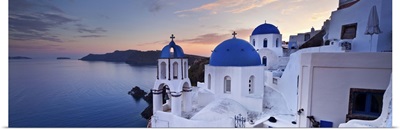 Greece, Aegean islands, Cyclades, Santorini island, Oia village, typical church