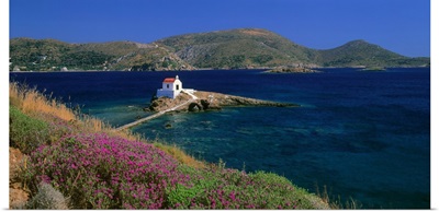 Greece, Dodecanese, Leros, The little church of Agios Isidoros