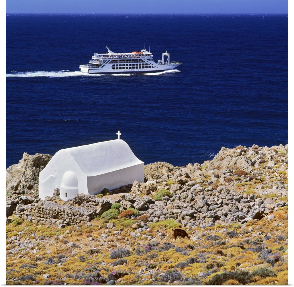 Greece, Crete Island, Crete, Chania, Loutro, Mediterranean area, Mediterranean sea, Travel Destination, Ferry boat from Ho...