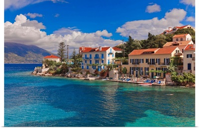 Greece, Ionian Sea, Cephalonia Island, Kefalonia, Fiskardo, Harbor