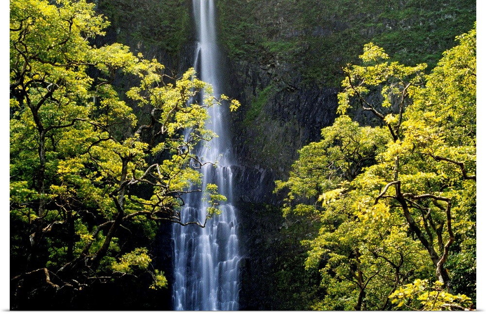 United States, USA, Hawaii, Kauai island, Na Pali Coast, Hanakapiali Waterfall
