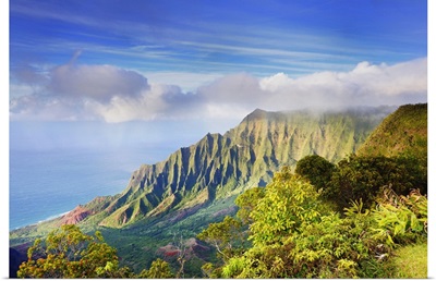 Hawaii, Tropics, Kauai island, Na Pali Coast, Kalalau Valley