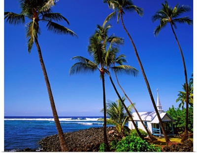 Hawaii, Tropics, Pacific ocean, Big Island, Kona, little church