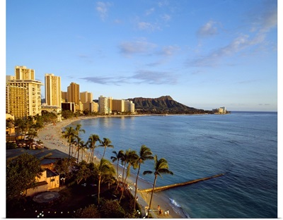 Hawaii, Tropics, Pacific ocean, Oahu island, Honolulu, Waikiki beach