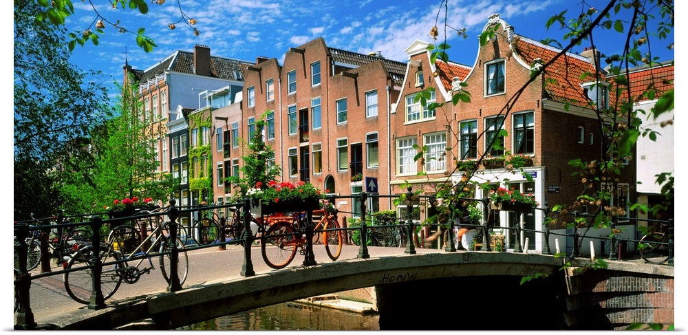 Holland, Amsterdam, houses along Bloem Gracht