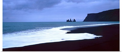 Iceland, Black beach, South Coast, Vik village, Black Beach