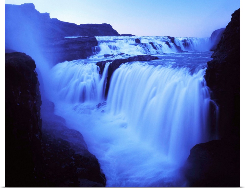 Iceland, South Central Highlands, Gullfoss waterfall