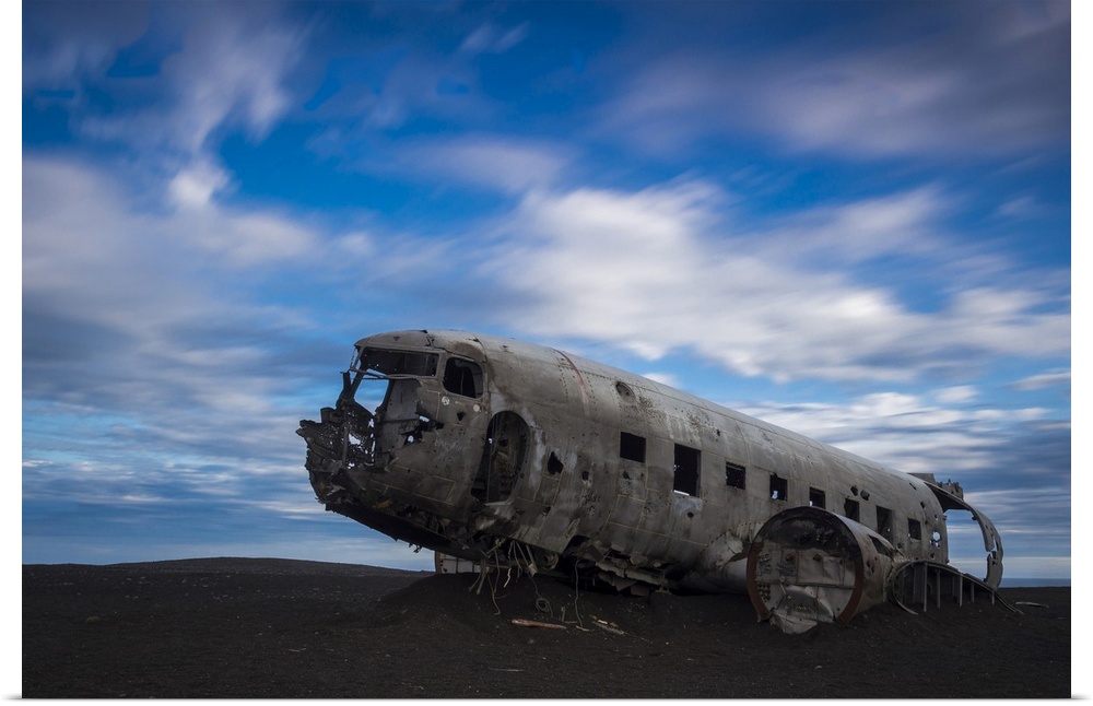 Iceland, South Iceland, DC-3 plane wreck