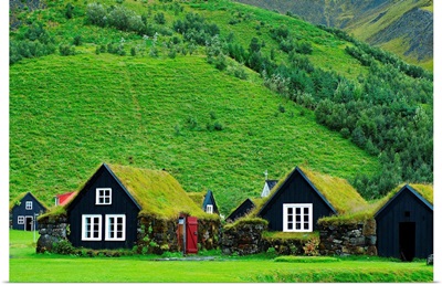 Iceland, South Iceland, Skogar, Old traditional farm