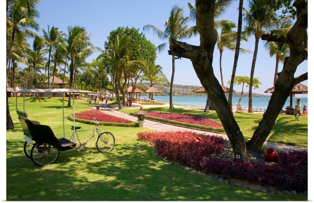 Indonesia, Bali Island, Jimbaran, Intercontinental Hotel, gardens