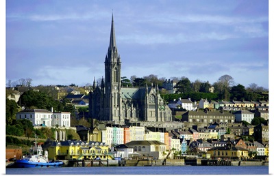 Ireland, Cork, St.Colemans Cathedral on Cobh Harbor