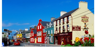 Ireland, County Kerry, Dingle village, typical houses