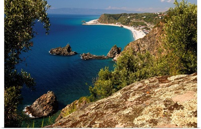Italy, Calabria, Palmi, view of the coast