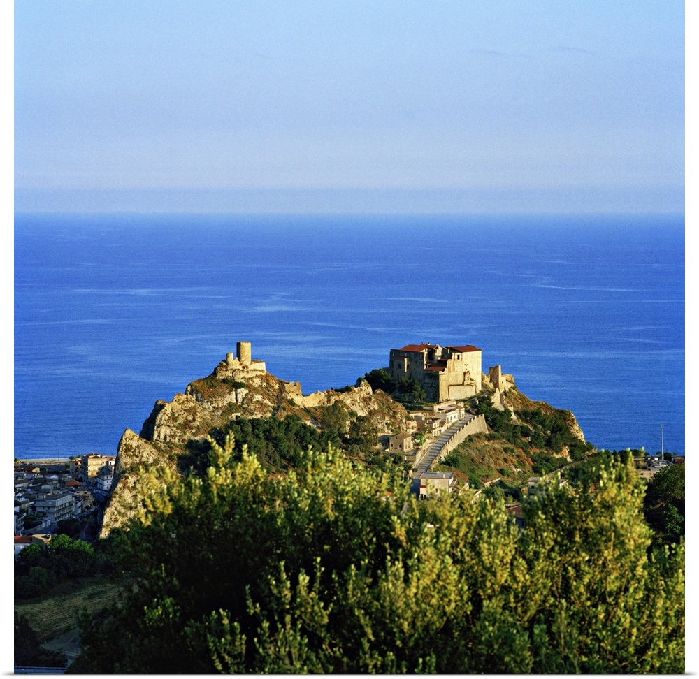 Italy, Calabria, Ionian Coast, Mediterranean area, Reggio Calabria district, Roccella Ionica, Middle Age castle