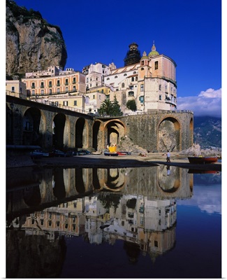 Italy, Campania, Amalfi Coast, view of Atrani
