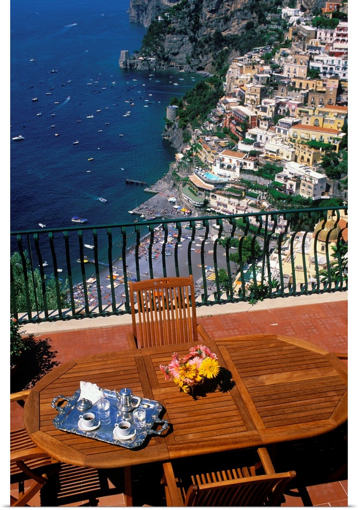 Italy, Campania, Amalfi coast, view of Positano